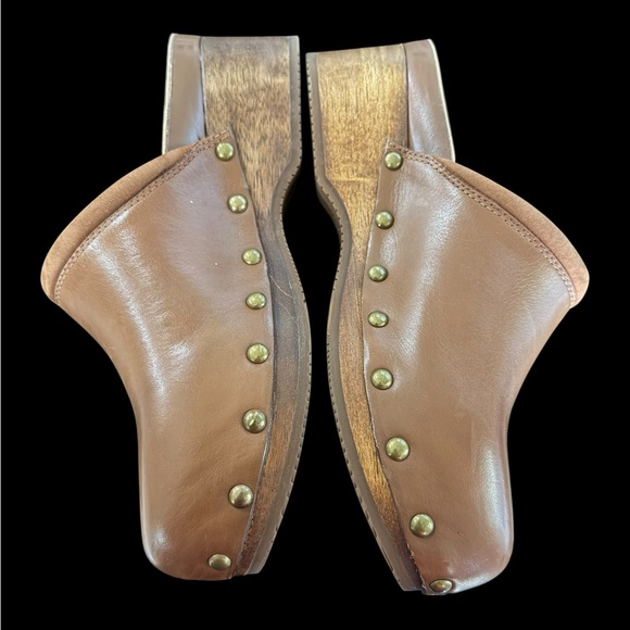 Dansko Andie Tan Leather Mules with Stud Accents - Picture 8 of 11